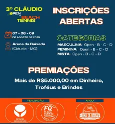 3º Cláudio Open de Beach Tennis  - Feminina B