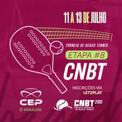 8º Etapa 2025 - CNBT 200 -  CEP - MARAU/RS - 11/12 e 13 de JULHO - DUPLA MASCULINA B