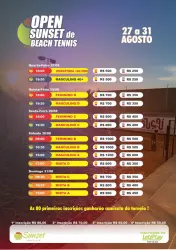 Open Sunset de Beach Tennis - Feminino D - 18h