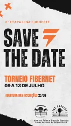 6ª ETAPA LIGA SUDOESTE - Torneio FIBERNET de Beach Tennis - ARENA PRIME BEACH SPORTS - Mista E