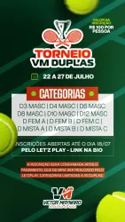 🎾2º TORNEIO VM DE DUPLAS 2025🎾 - MISTA B