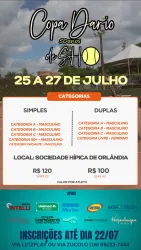 Copa Dario 50 Anos de SHO - Simples Masculino Acima 50 anos A