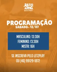 1º SUPER TORNEIO DE VÔLEI DE PRAIA - PATO ARENA  - CAT. MISTA - OPEN 