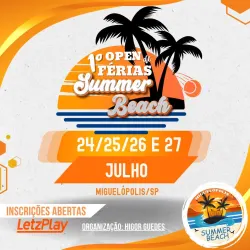 1° Open de Férias Summer Beach - Simples Masculino A/B.