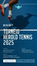 Torneio Herold Tennis de Simples 2025 - Classe C