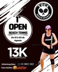 1° OPEN BEACH TENNIS TOCA BEACH SPORTS - Dupla Mista - PRINCIPIANTE