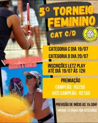 5⁰ TORNEIO DE BEACH TENNIS ARENA CONTAINER  - Masculino