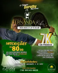 4º OPEN DOROTHY | ESPAÇO FERNANDA OBA MODA FITNESS DE BEACH  - Mista D