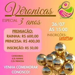 VERÔNICAS 3 ANOS - RAINHA (A/B)