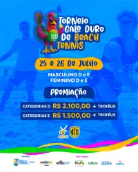 Torneio Galo Duro de Beach Tennis - Paulo Ramos-MA - Dupla Masculina E