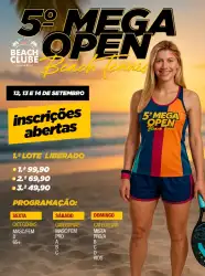 5ª MEGA OPEN DE BEACH TENNIS - MASCULINO PRO