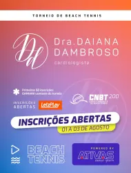 9º Etapa Dra. DAIANA DAMBROSO - CNBT 200 -  ATIVAS BEACH TENNIS - Xanxerê-SC - DUPLA MISTA B