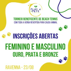 Flash Play4Pets - Torneio beneficente de beach tennis voltado à causa animal - Duplas Feminino Bronze