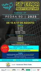 58º Aberto de Tênis 2025 - Pedra 90 - Ituverava - Agosto 25 - Categoria - Dupla B