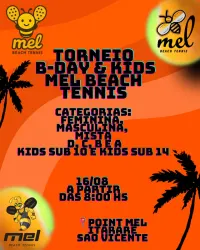 Torneio B-Day & kids Mel Beach Tennis - Masculina D