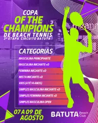 1° COPA OF THE CHAMPIONS - 3° Etapa Circuito Batuta Beach Club
