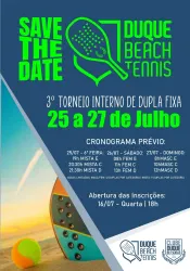 3º TORNEIO INTERNO DUPLA FIXA DE BEACH TENNIS 2025 - FEM D