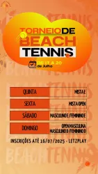 1º Torneio de Beach Tennis Arena Sunset Dom Pedro - Dupla Feminina - E