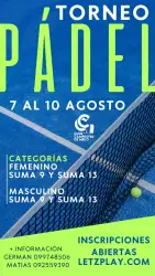 Padel Agosto 2025 - Masculino Suma 9