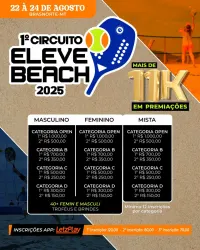 1° CIRCUITO ELEVE BEACH 2025 - CATEGORIA MISTA B