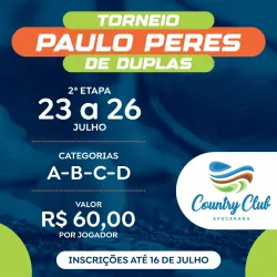 Circuito CCAP de Duplas 2025 - Etapa PAULO PERES - D