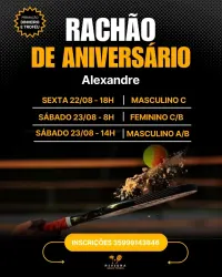 Rachão de Aniversário Alexandre - Masculino C duplas formadas