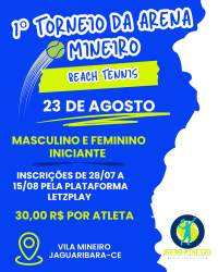 1º Torneio de BT da Arena Mineiro - DUPLA MASCULINA INICIANTE