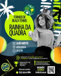Rainha da Quadra Beach Tennis