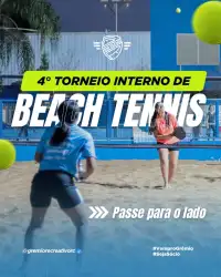 4º TORNEIO INTERNO DE BEACH TENNIS GRÊMIO RECREATIVO