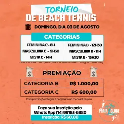 TORNEIO DE BEACH TENNIS PRAIA CLUBE - MASCULINA C