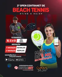 2° OPEN CENTRANET DE BEACH TENNIS - FEMININO B + C