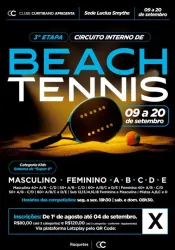 3° Etapa Circuito Interno de Beach Tennis 2025 - Mista D