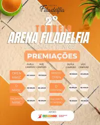 2º TORNEIO DE BEACH TENNIS DA ARENA FILADÉLFIA  - Feminino Iniciante