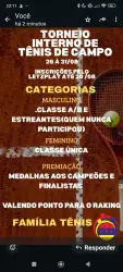 Torneio interno  - Classe B masculino