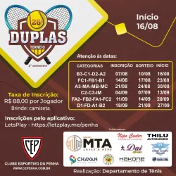 26º Torneio de Dupla 2º Semestre 2025 - D1 Masculino