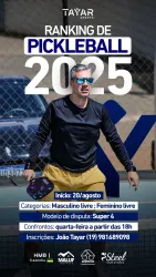 Pickleball ranking 2025- masculina 