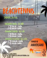 Torneio de aniversário 2 anos PÉ NA AREIA SPORTS 👣⛱️ - Amador misto C