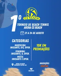1° Open de Beach Tennis - Arena CS - Simples Feminina - Iniciante