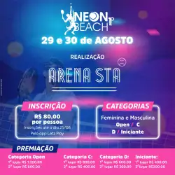 NEON BEACH - 1ª EDIÇÃO - DUPLA FEMININA D