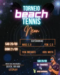 1º Open Neon de Beach Tennis- M3 beach sports  - Feminino D
