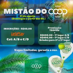 MISTÃO DO COOP - C/D MISTA 👩🏻‍🤝‍👨🏽 9:00