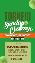 Sunday Social - DUPLAS - Feminino Ini3 e Inter1 - DUPLAS