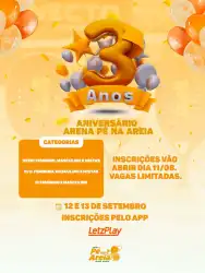 3 ANOS PÉ NA AREIA  - Mista Open