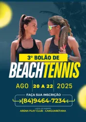 3º Bolão de Beach Tennis - Arena Play Club - Dupla Fem OPEN
