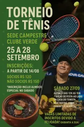 1º Aberto de tênis com feijoada Clube Verde - SIMPLES MASCULINA B