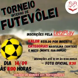 Torneio Interno de Futevôlei - AASR - Categoria Mista