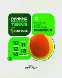Ranking de Beach Tennis - Arena Fitway - Etapa Perfisol - FEMININO INICIANTE