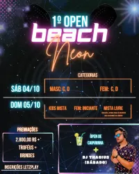 1º Open Neon de Beach Tennis- M3 beach sports  - Feminino iniciante