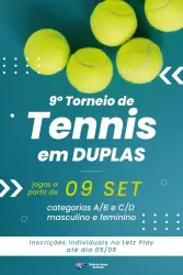 9 Torneio de duplas de tênis do CCB  - Masculino C/D