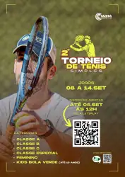 2º TORNEIO DE TÊNIS - SIMPLES - CLASSE A